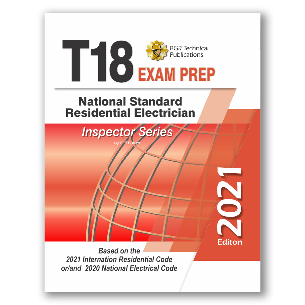 T18 National Standard Residential Electrician Workbook ICC Exam 2021